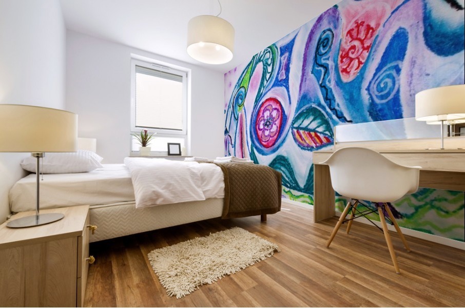 rising thoughts Mural print