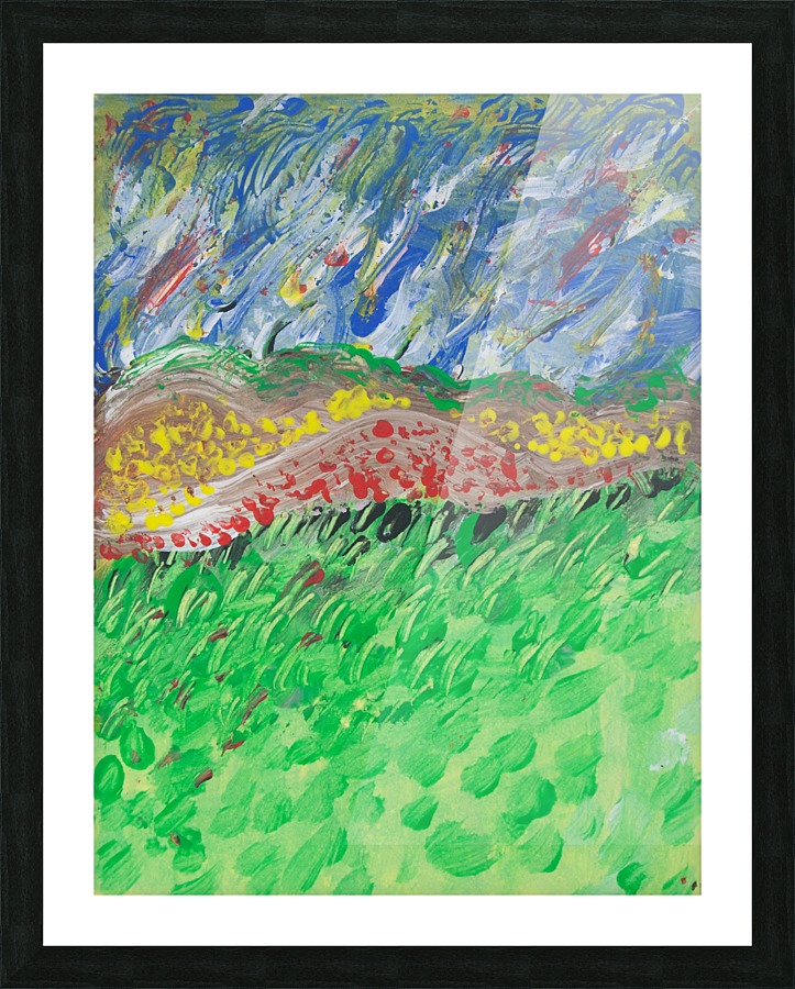 windy landscape Picture Frame print