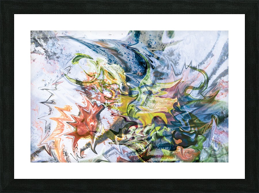 fluid objects art abstraction Picture Frame print