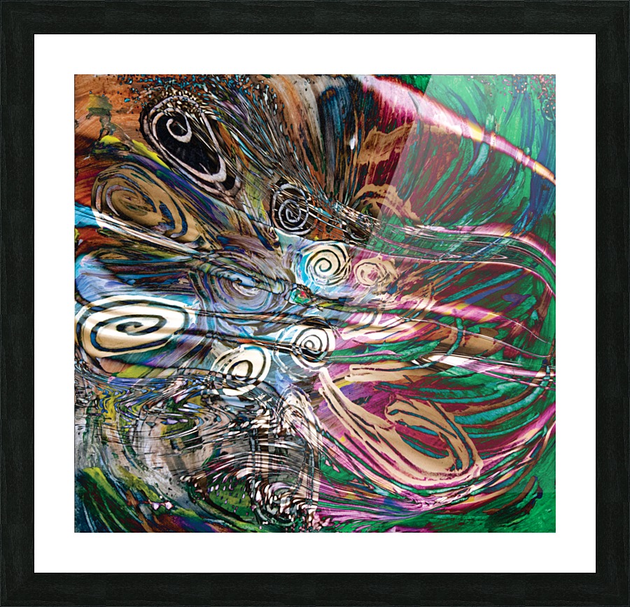 fluid energetic flow Picture Frame Printing