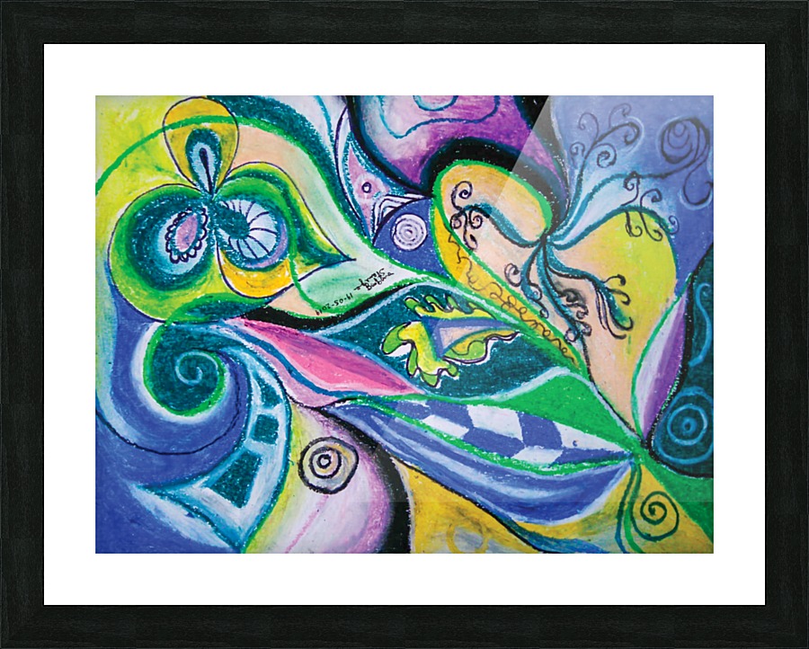 blue green tones Picture Frame print