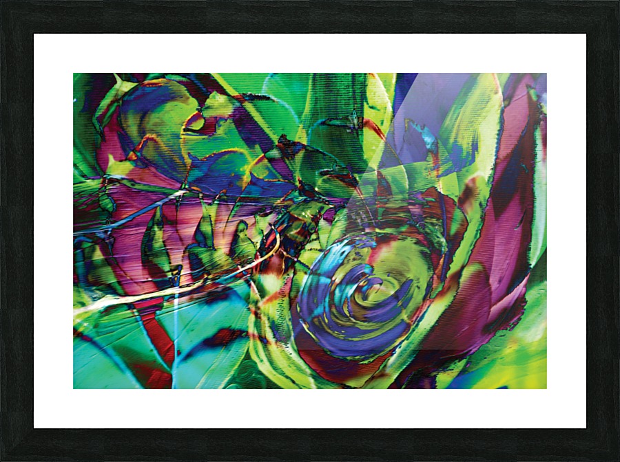 swirling abstract shapes  Picture Frame print