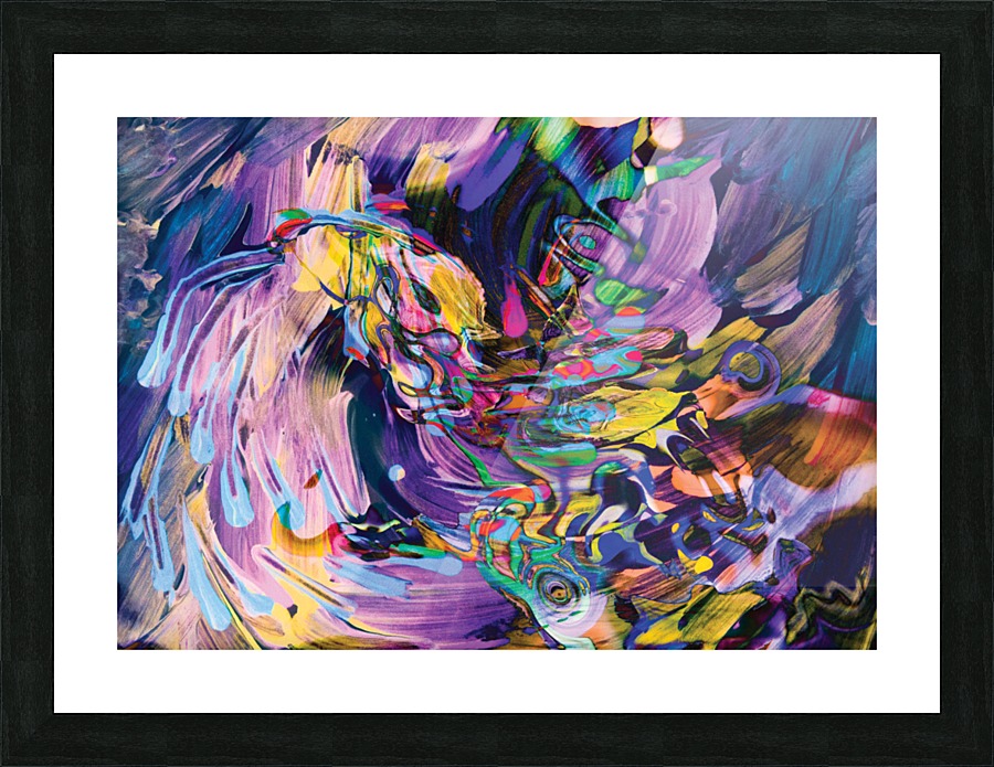 waving whirling flow Picture Frame print