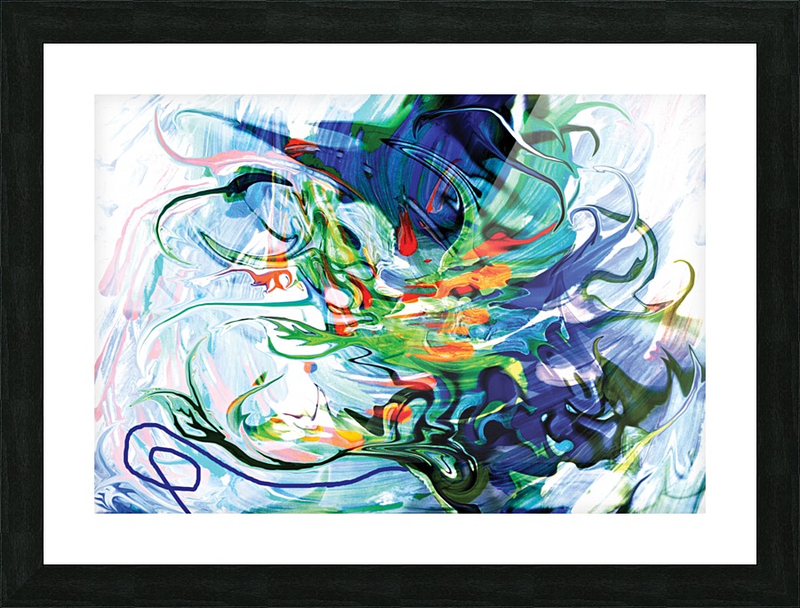 liquid moving elements Picture Frame print