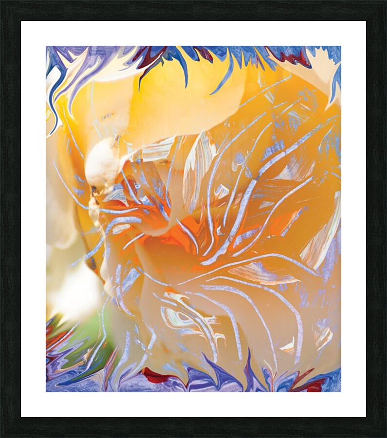 warm colors abstraction Picture Frame print