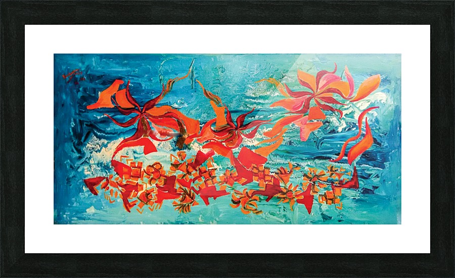corals Picture Frame print