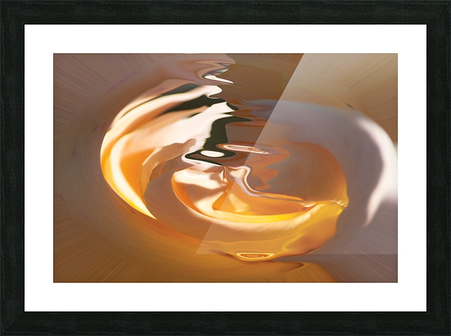 orange light shade Picture Frame print