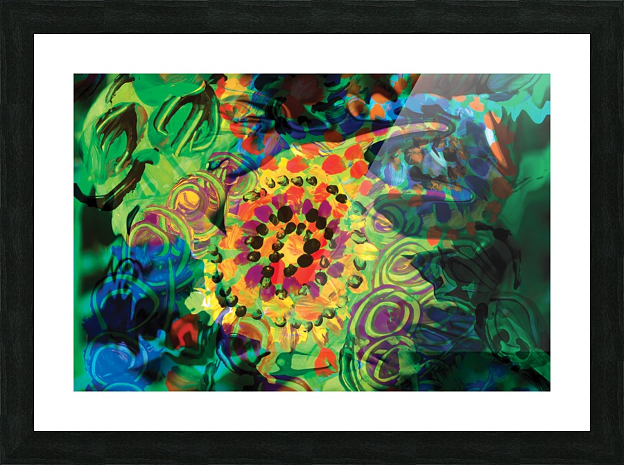 bright green Picture Frame print