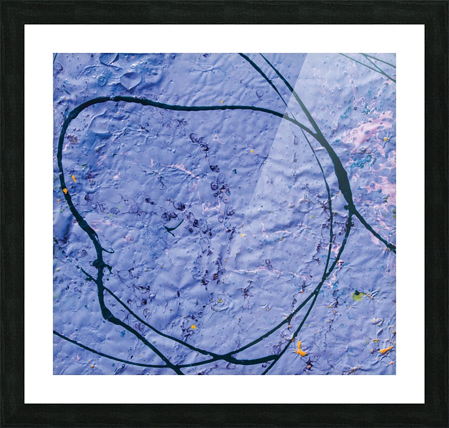 indigo rough texture Picture Frame print