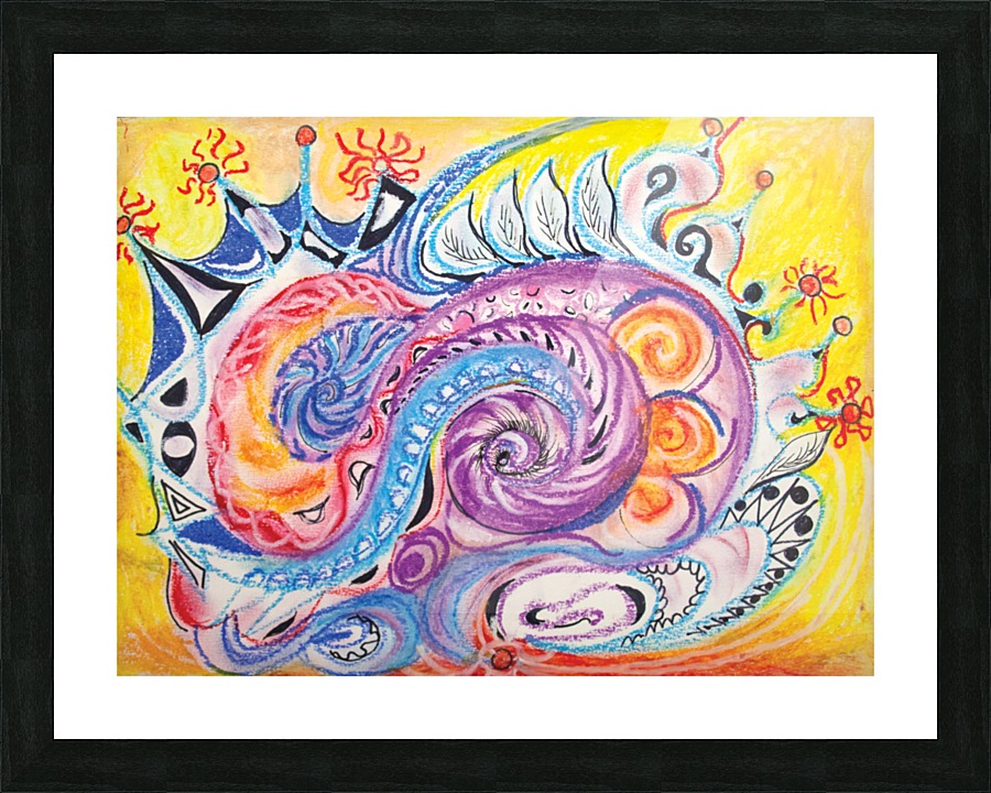 roundish abstract shapes Picture Frame print