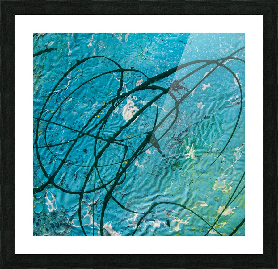 light blue abstract Picture Frame print