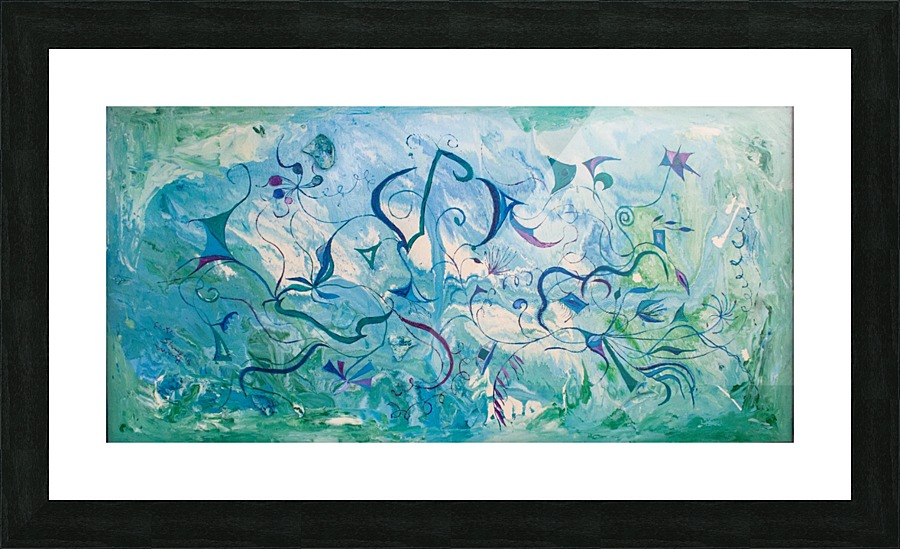 abstract orient impression Picture Frame print