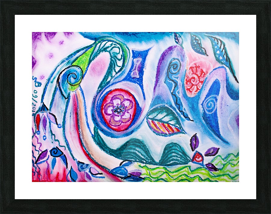 rising thoughts Picture Frame print