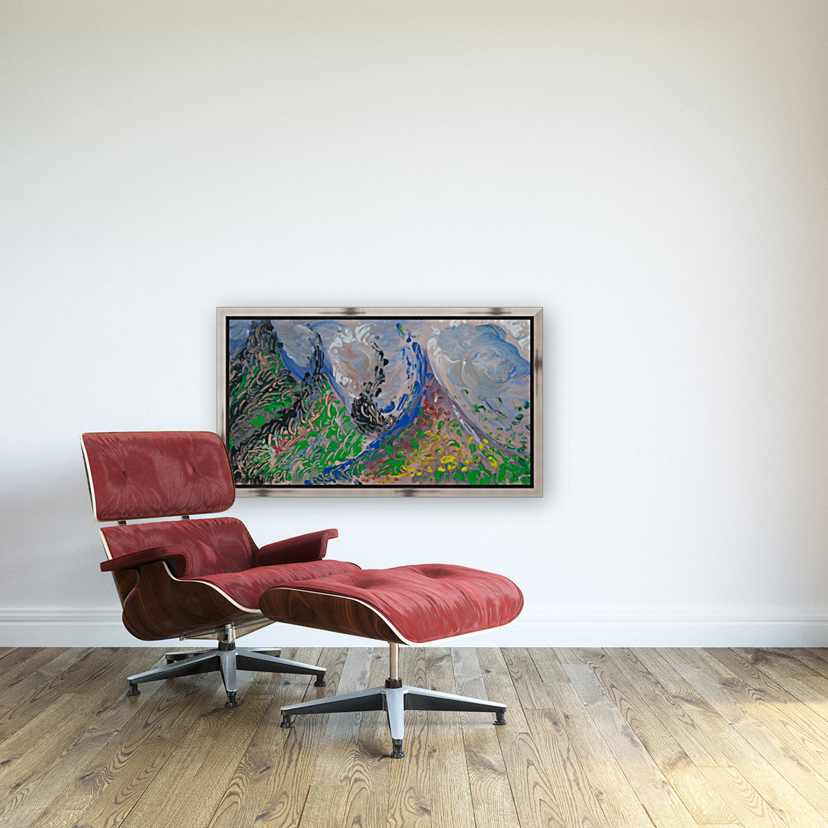 Mountain View Impression Reproduction