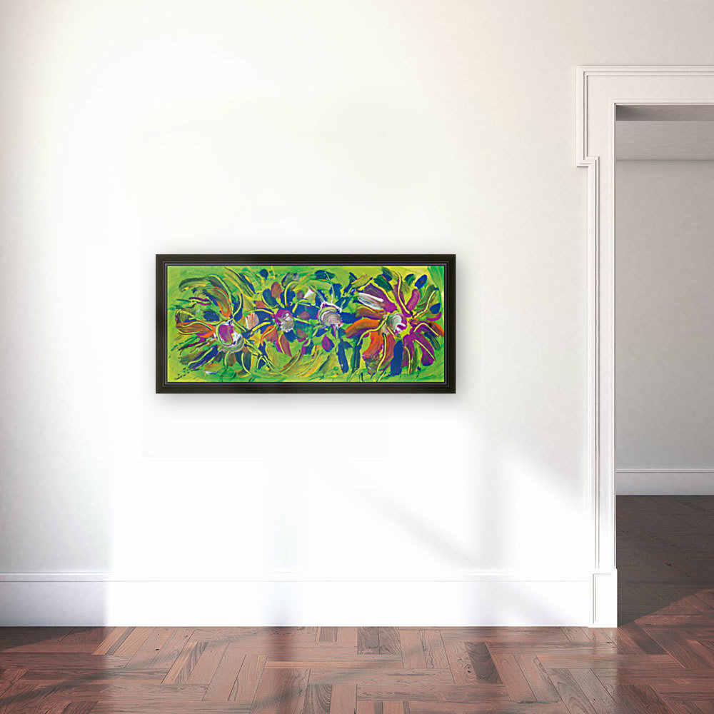 abstract multicolored flowers Reproduction