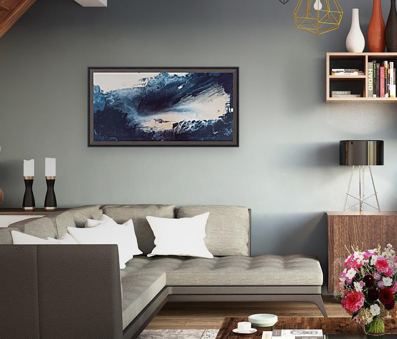 blue vision abstract Reproduction