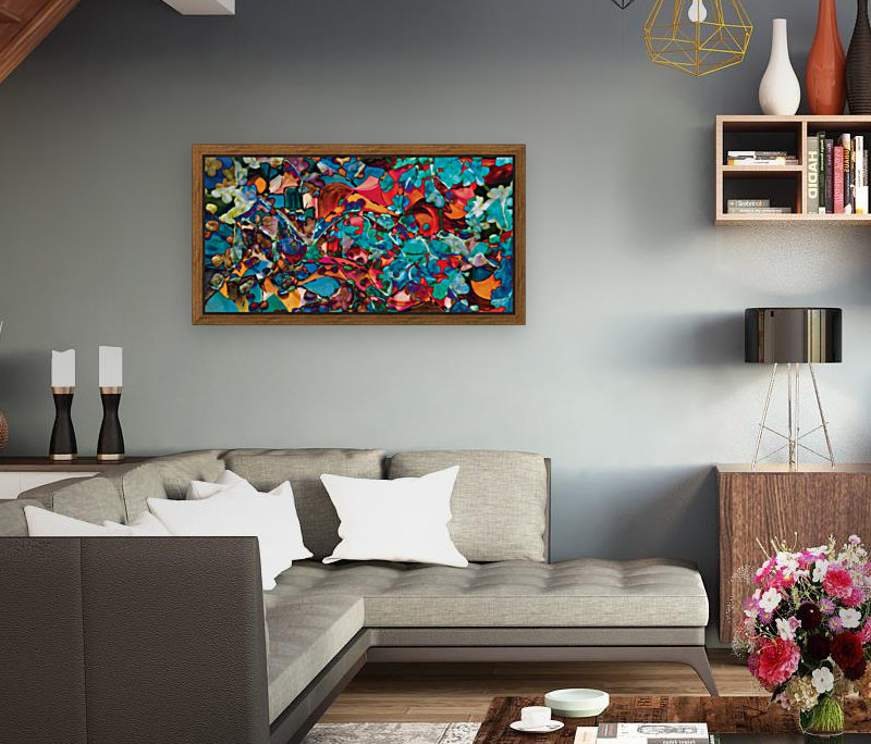 multiform colored abstract shapes Reproduction