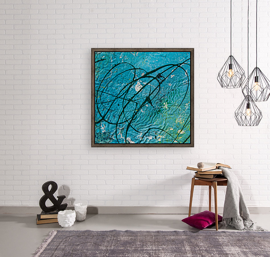light blue abstract Reproduction