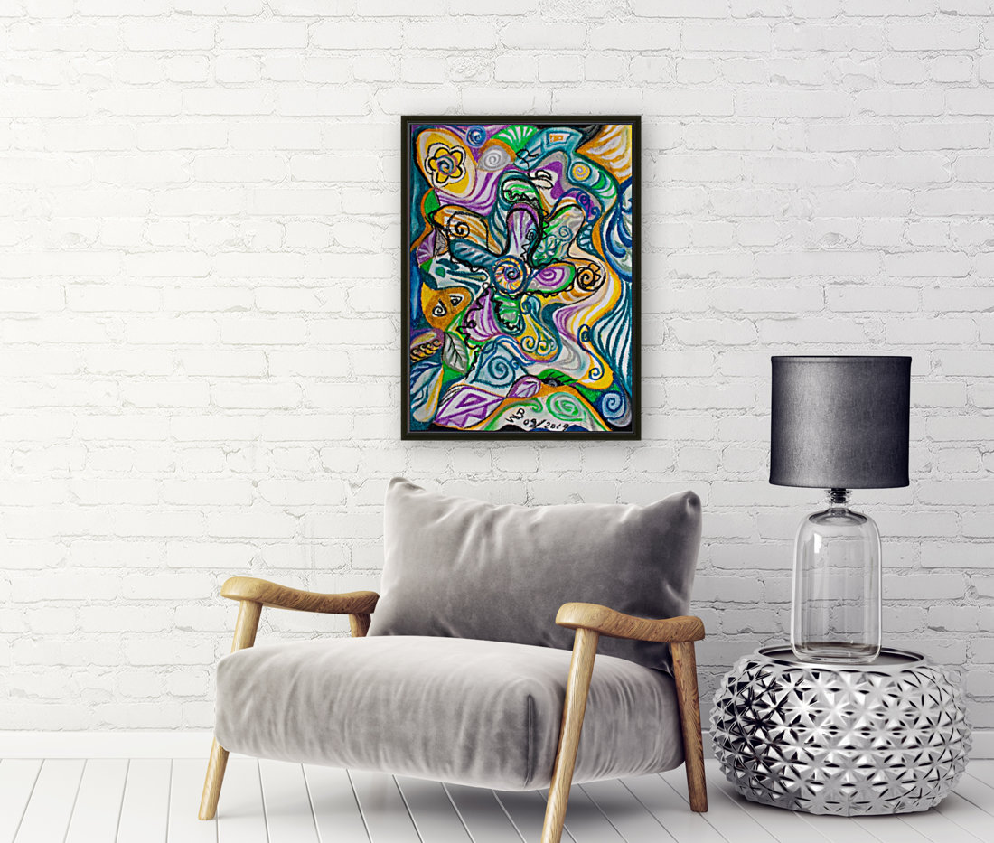 multicolored abstract composition Reproduction