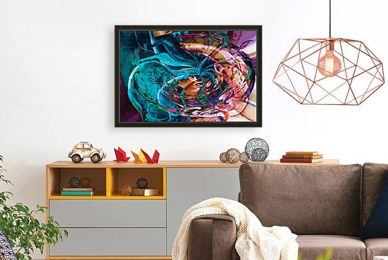 colorful abstract swirl art by BBS Art