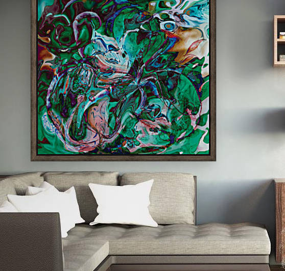 green labyrinth abstractions art by BBS Art