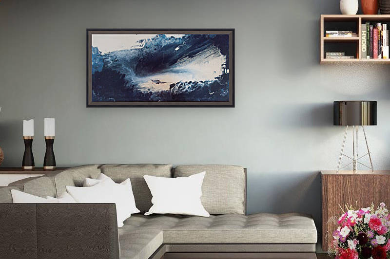 blue vision abstract by BBS Art