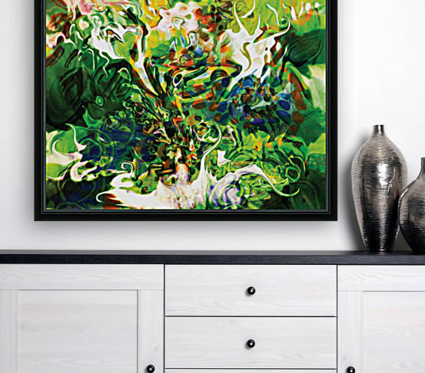 green fluid abstract by BBS Art