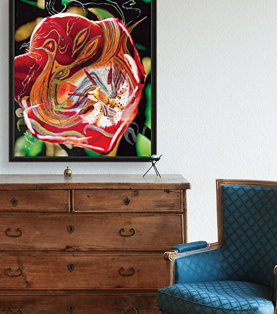 red tones abstract by BBS Art