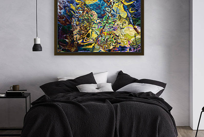 blue yellow objects by BBS Art