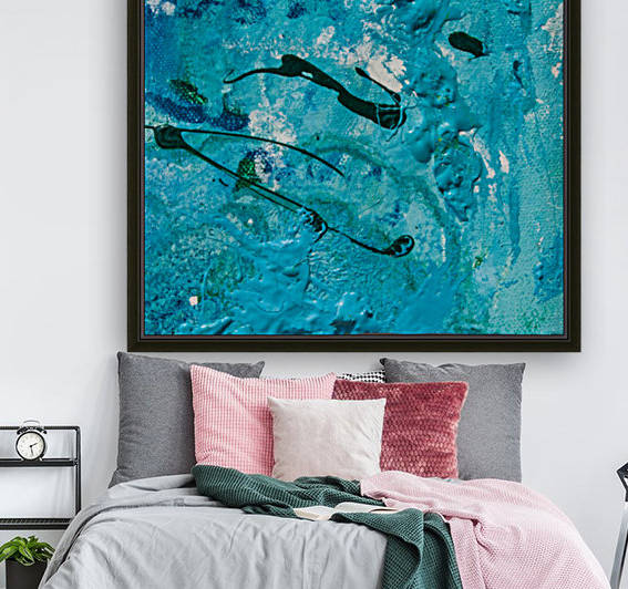 art spots on blue tones by BBS Art