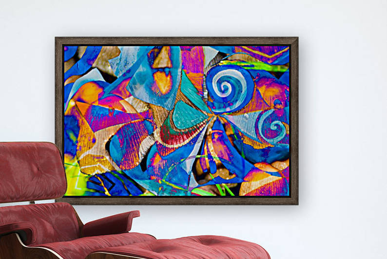 bright colors abstract shapes by BBS Art