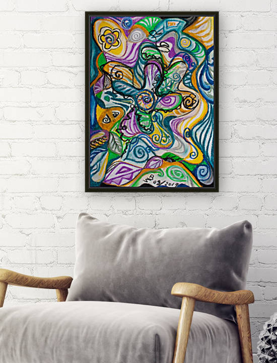 multicolored abstract composition by BBS Art