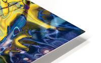 blue yellow objects HD Metal print