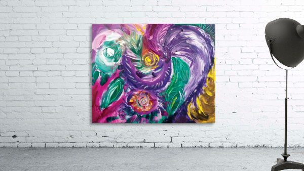 purple tones abstract Wall Preview