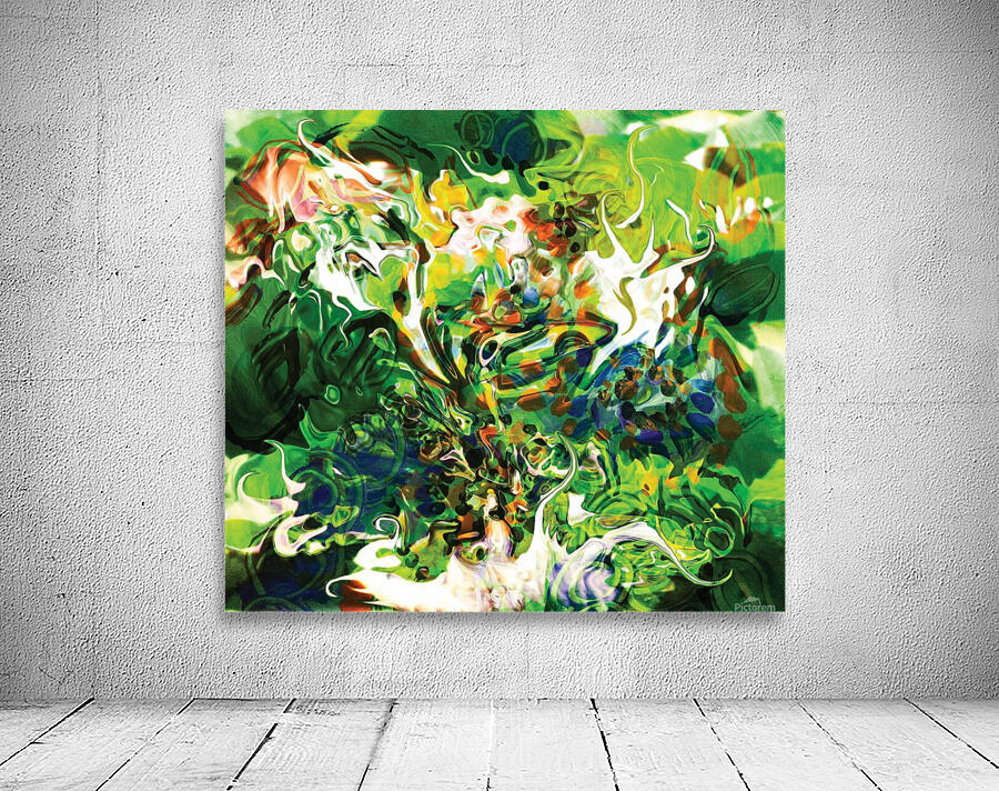 green fluid abstract Wall Preview