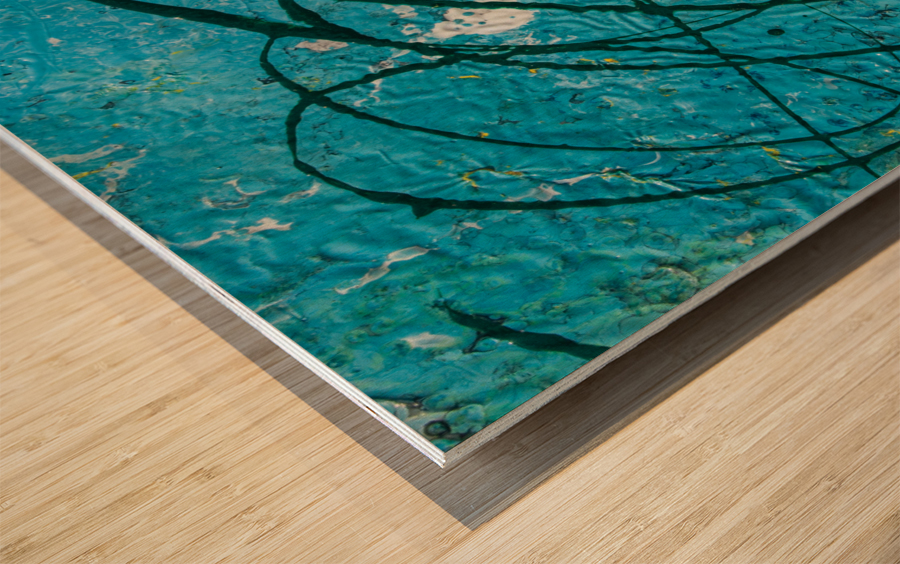 light blue abstract Wood print