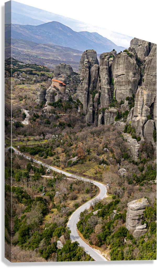 Greek Roads Canvas Print