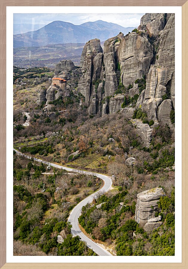 Greek Roads Picture Frame print