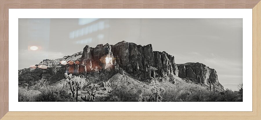 The Superstitions BW Picture Frame print