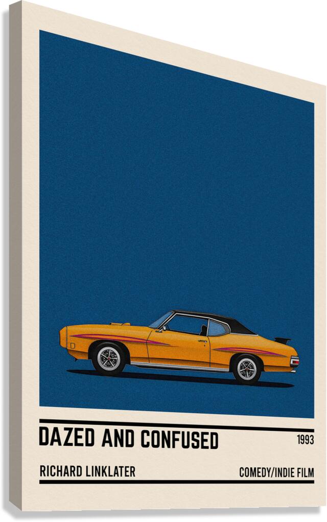 Dazed and confused car Canvas Print