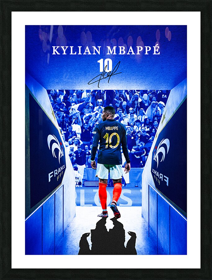 kylian mbapp Picture Frame print
