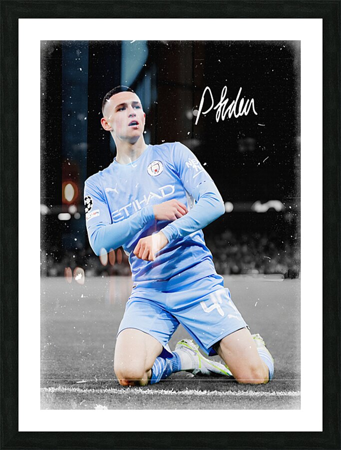 Phil Foden Picture Frame print
