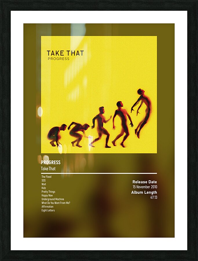 Progress 2010 by Take That Picture Frame print