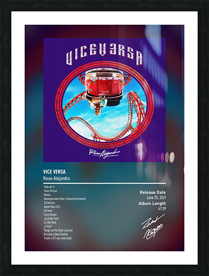 Vice Versa Rauw Alejandro Picture Frame print