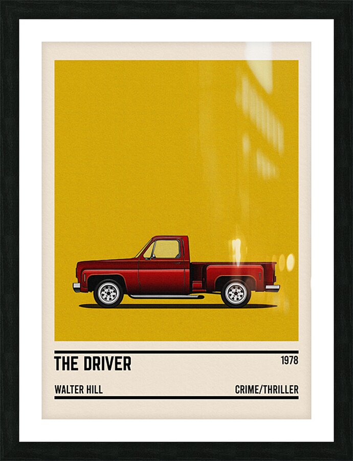 The Driver car Picture Frame print