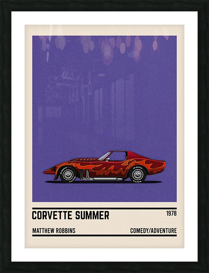 Corvette Summer car Picture Frame print
