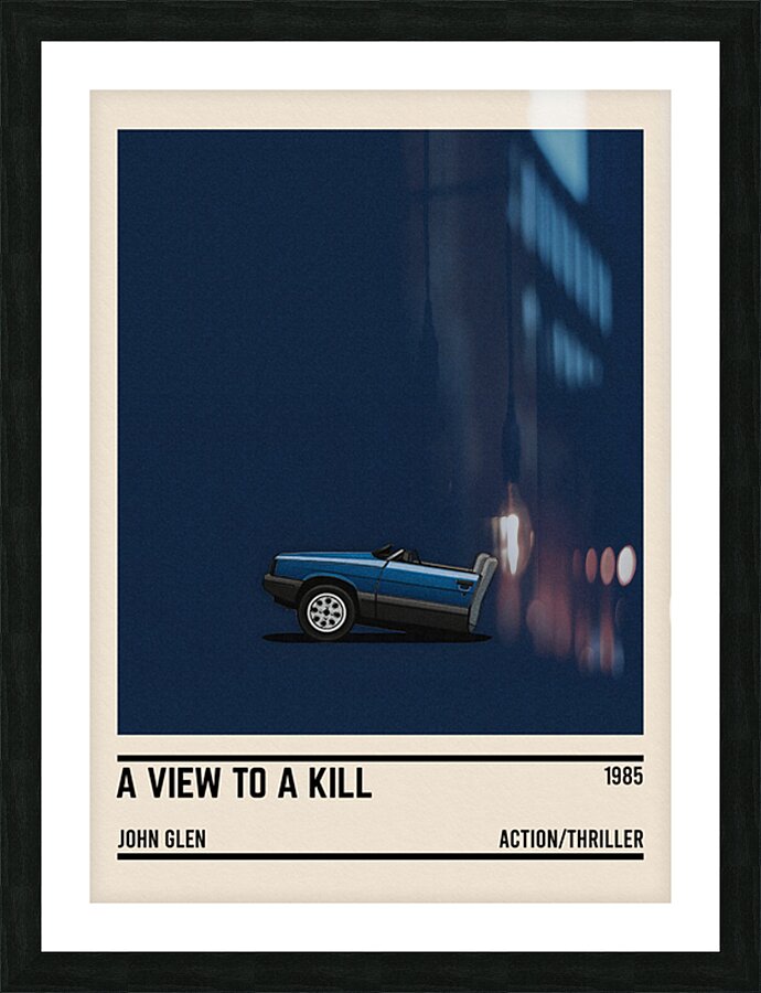 A View to a Kill car Picture Frame print