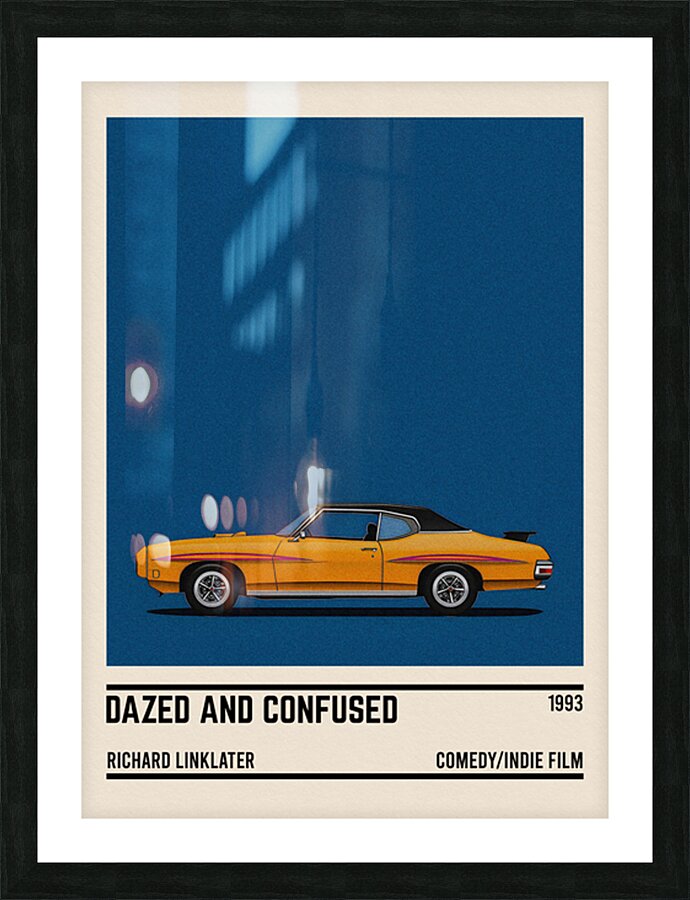 Dazed and confused car Picture Frame print