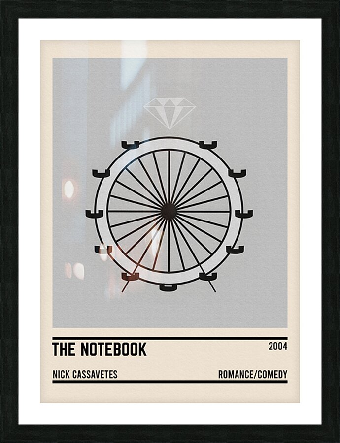 The notebook Picture Frame print