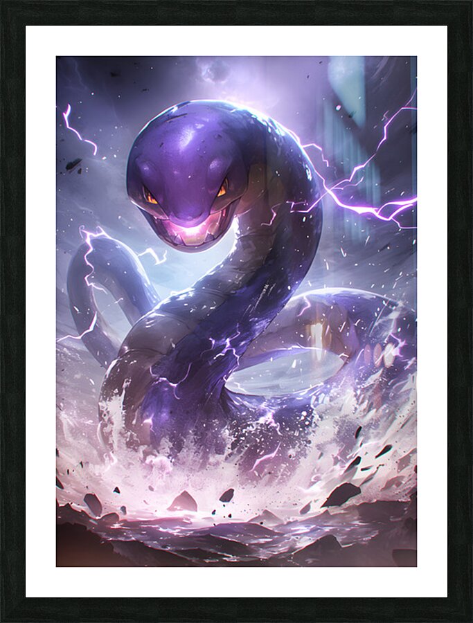 Arbok Pokemon Picture Frame print